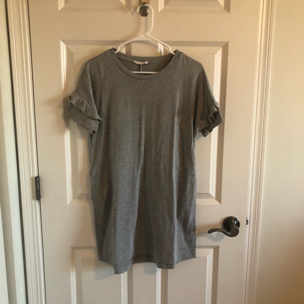 Lush Ruffle Sleeve Dress